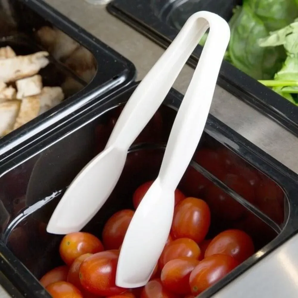 Cambro - TGG6148 - 6 Inch White Lugano® Tongs Pack of 12 Catering Party Supplies